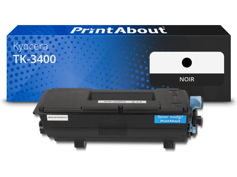 Kyocera TK-3400 Toner, Black - PrintAbout