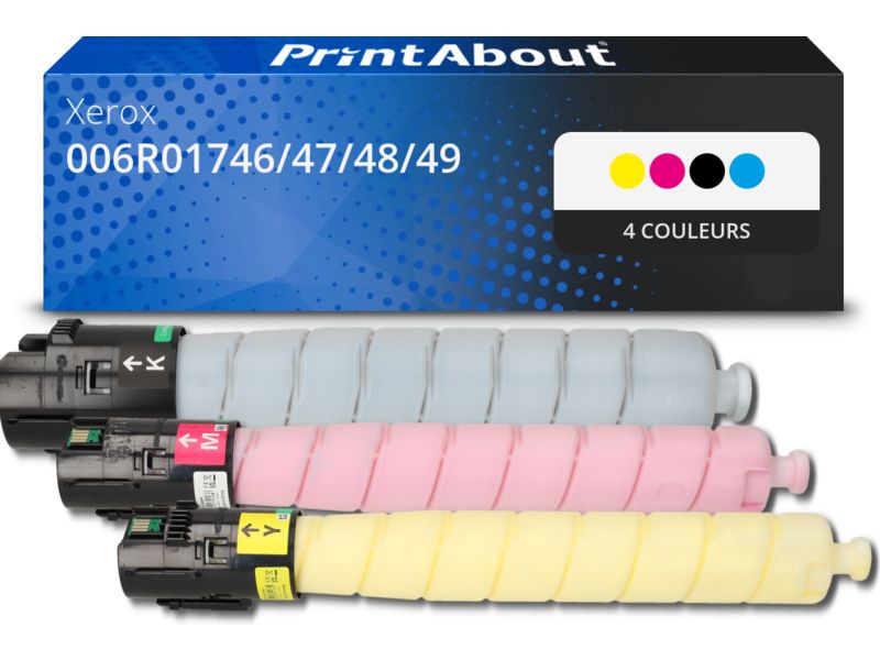 PrintAbout Compatible Xerox Toner 006R01746/47/48/49 - 4 Colors - Multipack