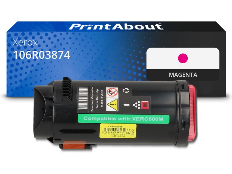 Toner Xerox Compatible 106R03874 - Magenta - Capacidad Muy Alta
