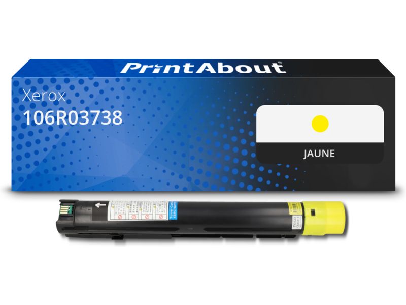 Toner compatible Xerox PrintAbout 106R03738 - Amarillo - Alta capacidad