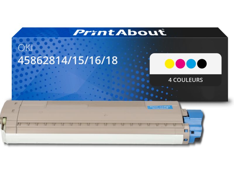 OKI Compatible Toner 45862814/15/16/18 - 4-Color Multipack