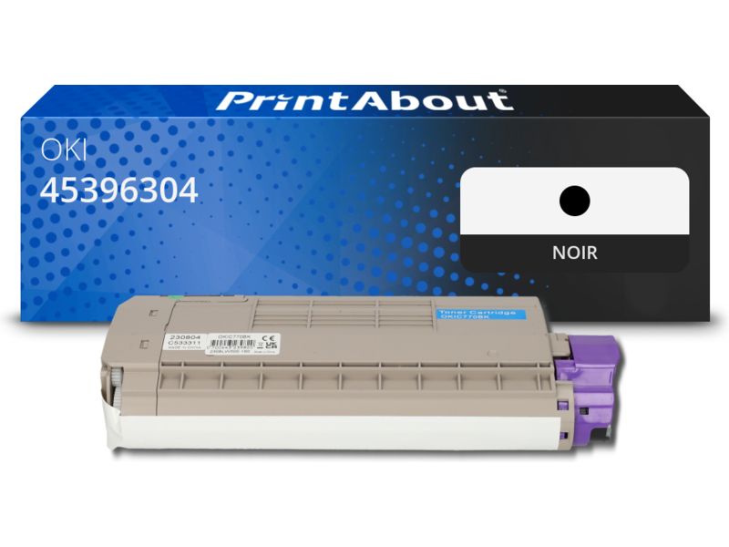 Toner compatible PrintAbout para OKI - Negro (45396304)