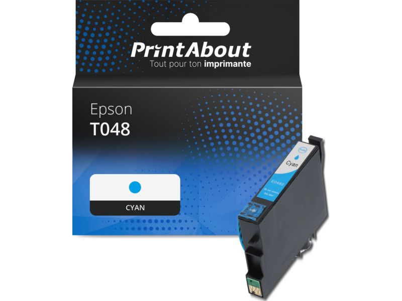 Cartucho de tinta compatible Epson T0482 (C13T048240) - Cian