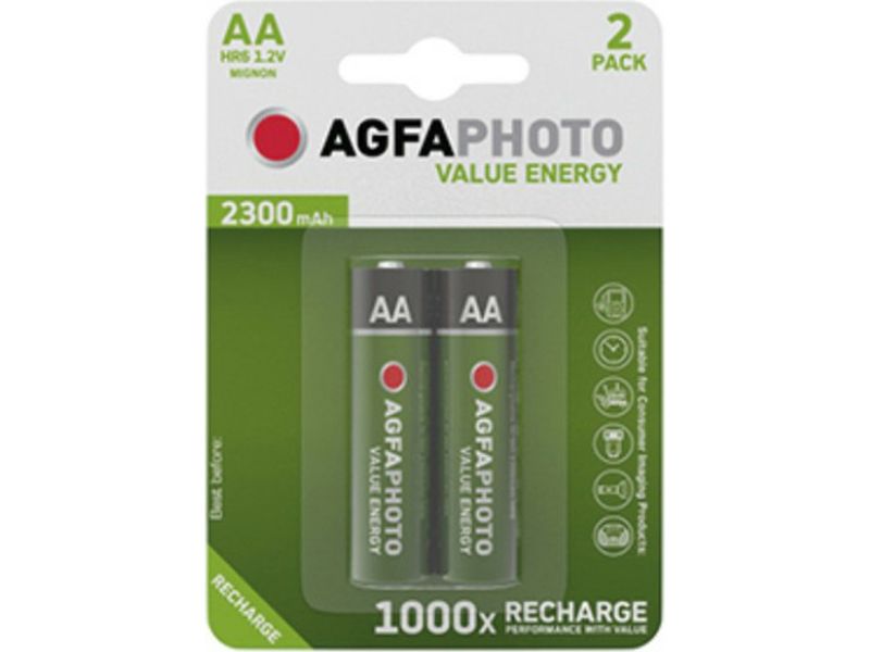 Baterías Agfaphoto recargables AA 2 unidades