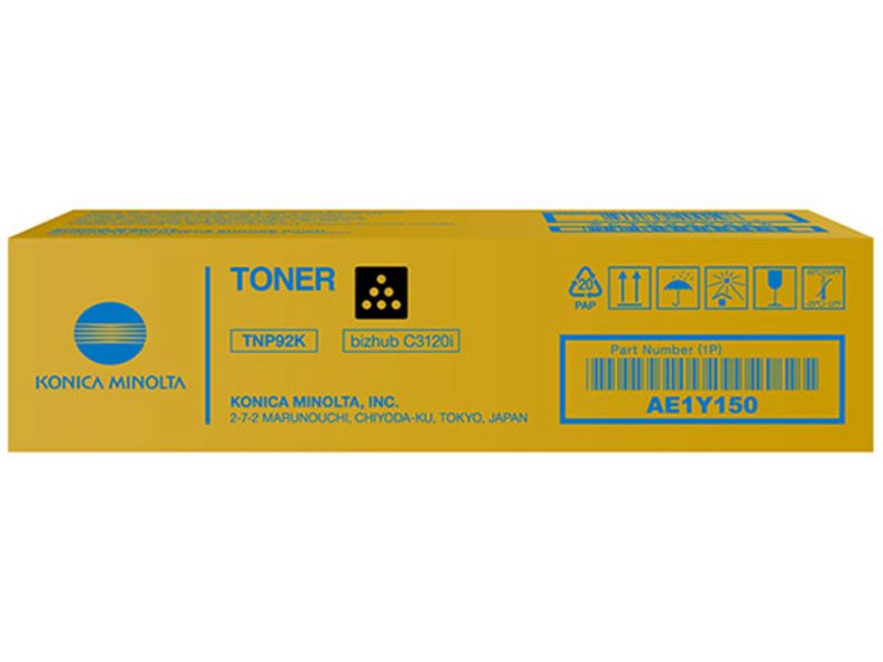 Cartouche de toner Konica Minolta TNP-92K Noire, 6 000 pages