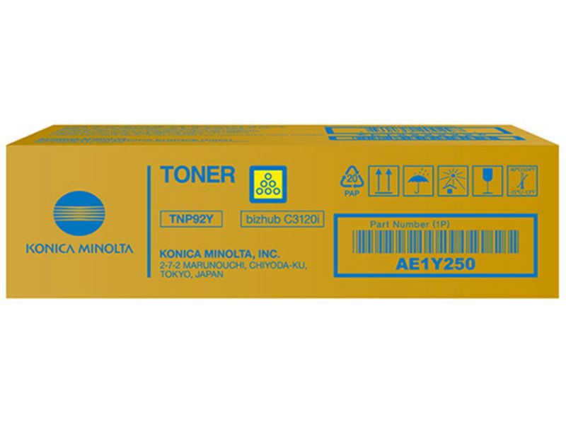 Toner Konica Minolta Jaune TNP-92Y (AE1Y250)