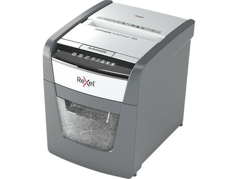 Destruidora de papel Rexel Optimum Auto+ 50X