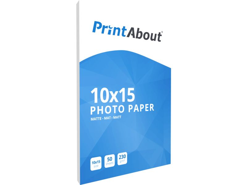 Hoja de papel fotográfico PrintAbout Premium 10 x 15 cm (230g, 50 hojas)