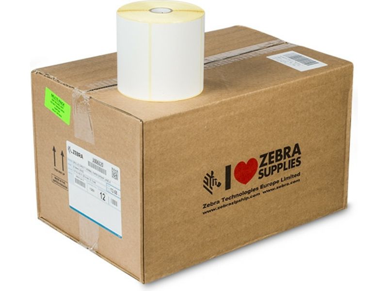 Zebra Z-Select 2000T Label - (102 x 76 mm) 12 Rolls - Black on White