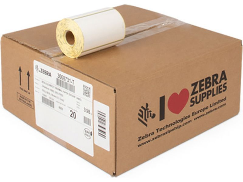 Zebra Z-Perform 1000D Label, Black on White, 76.2mm x 50.8mm, 20 Rolls