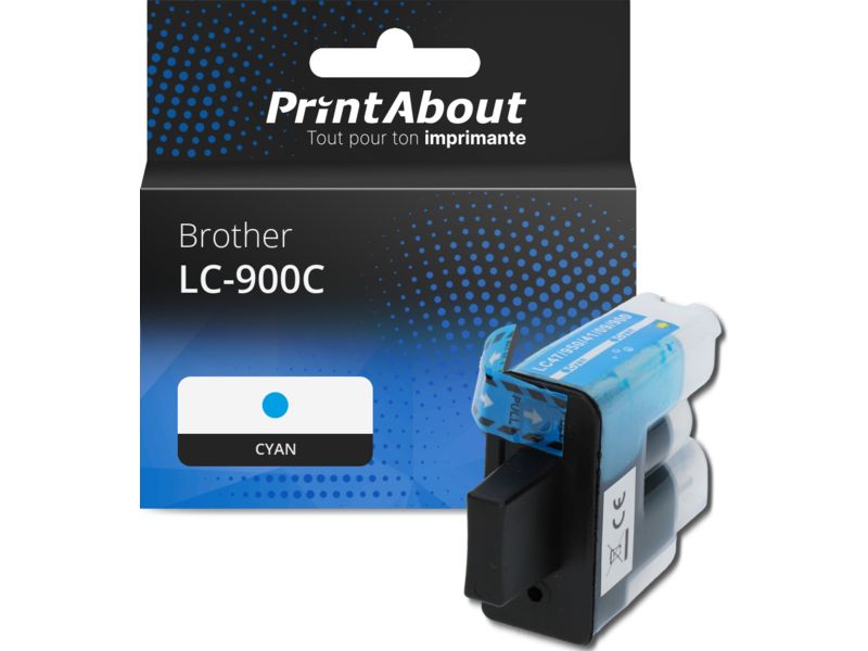 Cartouche d'encre Brother LC-900C Cyan par PrintAbout