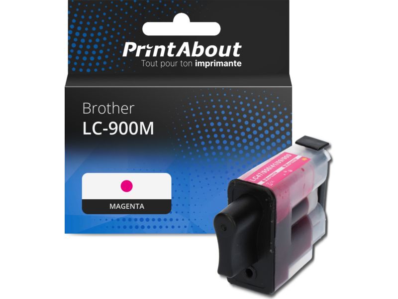 Cartouche compatible Brother LC-900M Magenta par PrintAbout