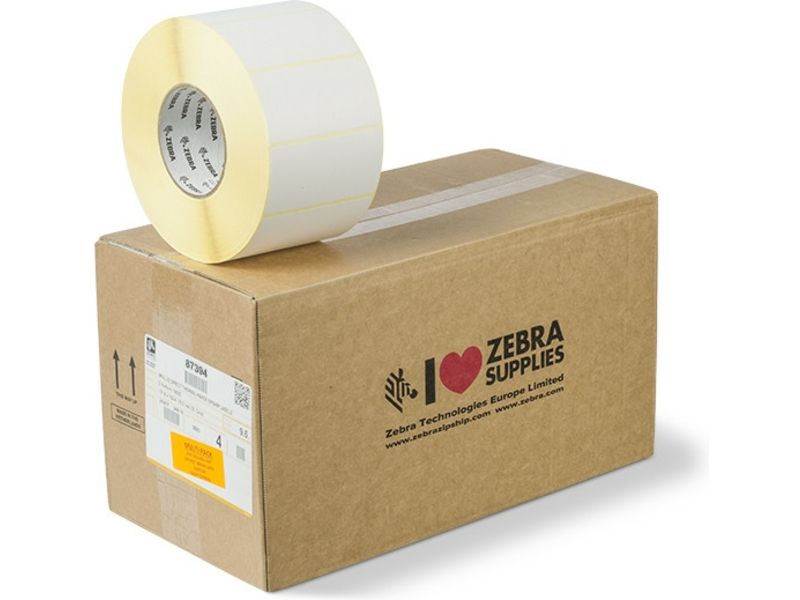 Zebra 87394 Label, Black on White, 100mm x 50mm, 4 Rolls