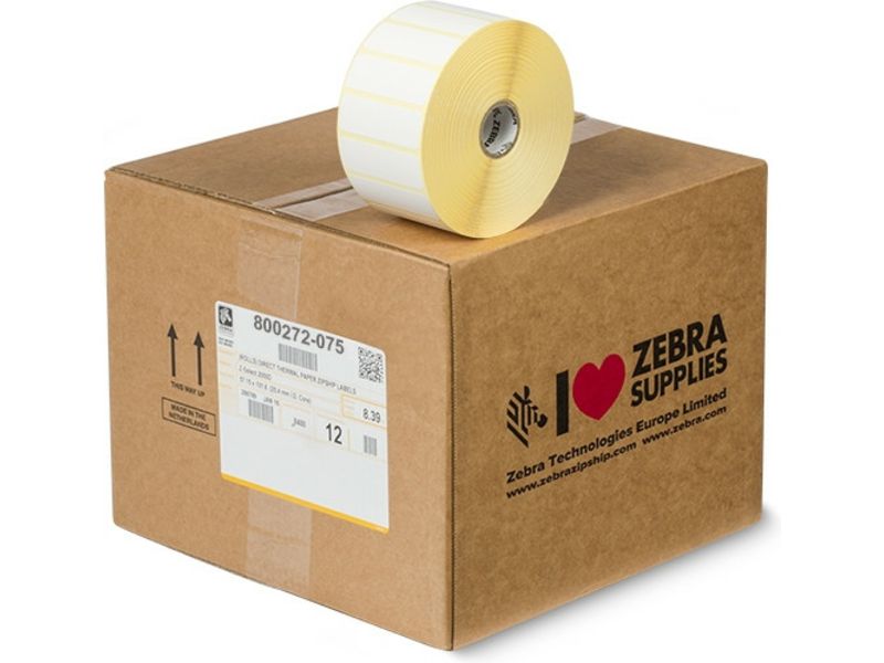 Zebra Z-Select 2000T Label - (57mm x 19mm) 12 Rolls - Black on White