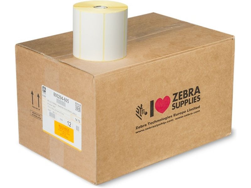 Zebra Z-Select 2000T Label, Black on White, 12 Rolls (102x51mm)