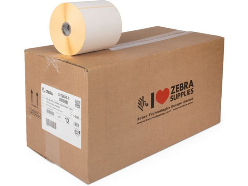 Zebra Z-Perform 1000D Label, 12 Rolls, 102x203mm, Black on White