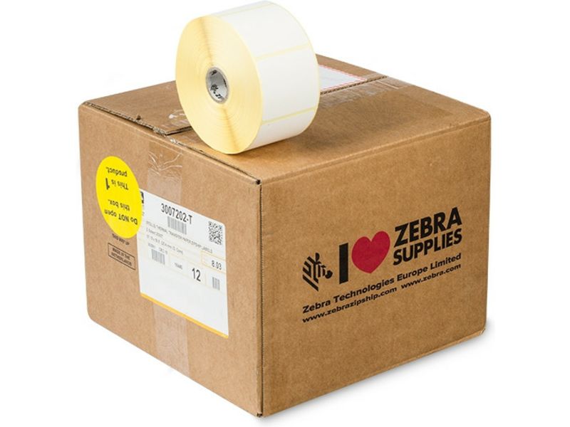 Zebra Z-Select 2000T Label, Black on White, 57mm x 51mm, 12 Rolls