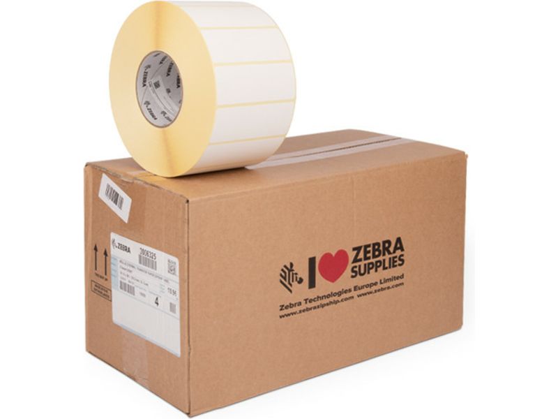 Zebra Z-Select 2000T Label, Black on White, 4 Rolls (102mm x 38mm)