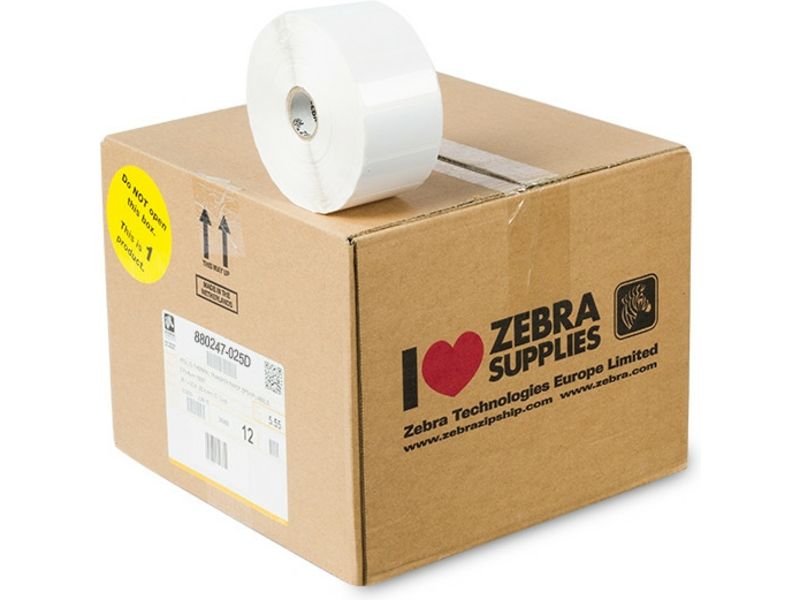Zebra Z-Ultimate 3000T Label - (51mm x 25mm) 12 Rolls - Black on White