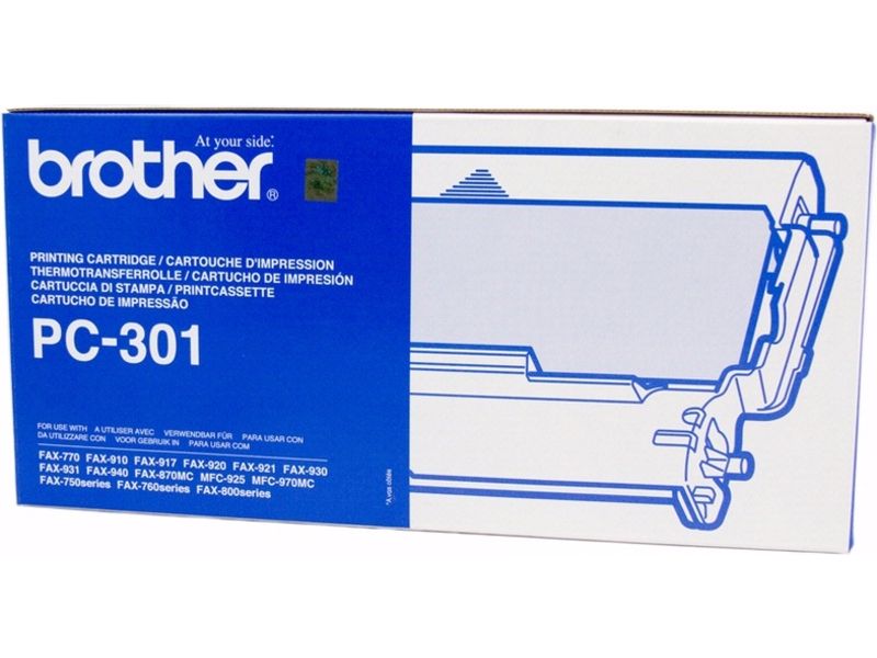 Cartouche de toner Brother PC-301 - Noir - 235 pages