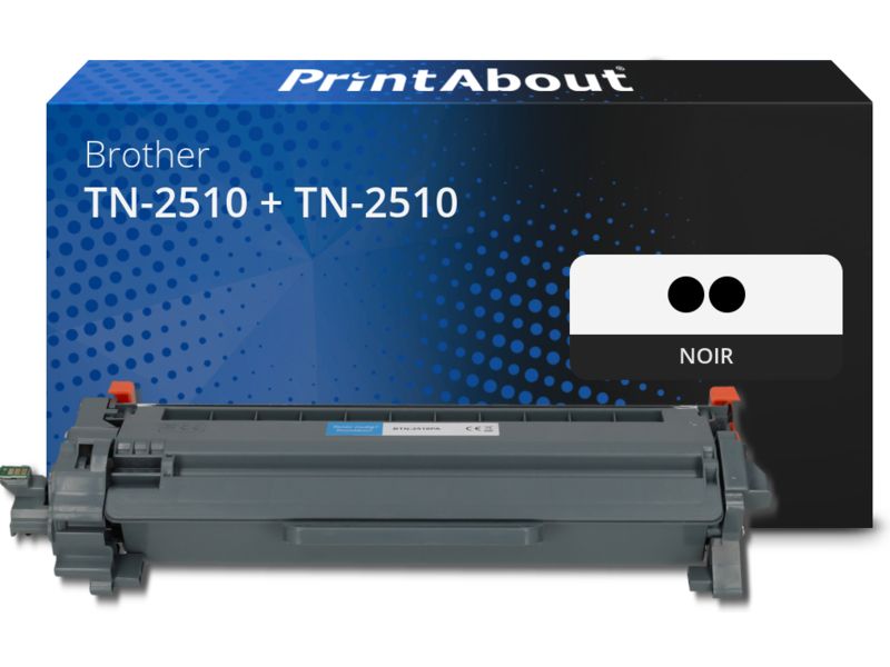 Brother TN-2510 Toner, Black - Multipack (PrintAbout)