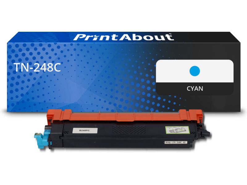 Toner Brother TN-248C Cyan de PrintAbout (Capacité : 1100)
