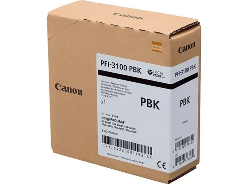 Canon PFI-3100PBK Black Photo Ink Cartridge