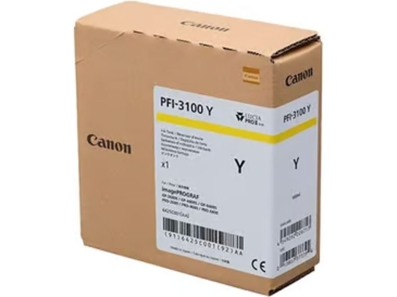Cartouche d'encre Canon PFI-3100Y Jaune