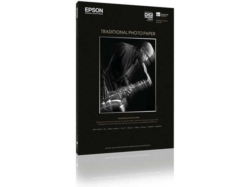Papier photo traditionnel Epson A2, 300 g/m² (25 feuilles)