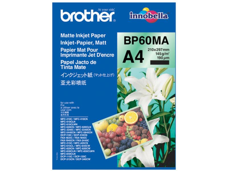 Papel fotográfico mate Brother A4, 145 g/m²