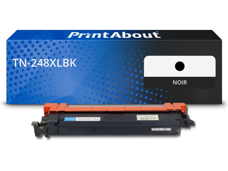 Toner compatible PrintAbout Brother TN-248XLBK - Noir - Grande capacité