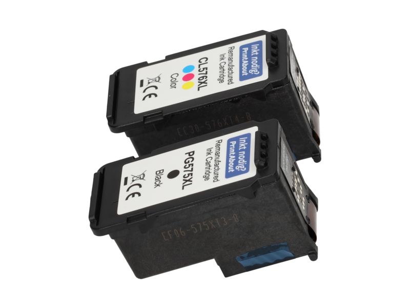 PrintAbout Canon PG-575 + CL-576 Ink Cartridge Multipack - Black + 3 Colors