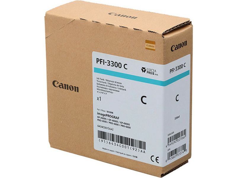 Cartouche d'encre Canon PFI-3300C Cyan