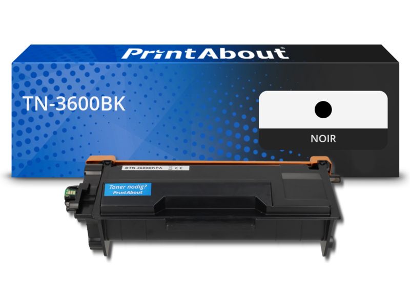 Toner Brother TN-3600BK Noir - Compatible PrintAbout