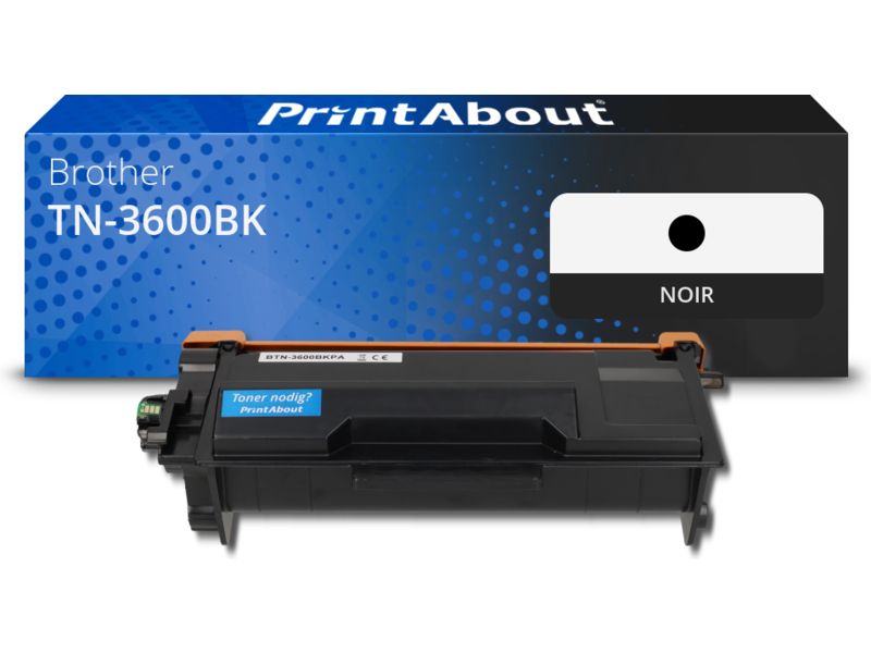 Toner Brother TN-3600BK Noir - Compatible PrintAbout