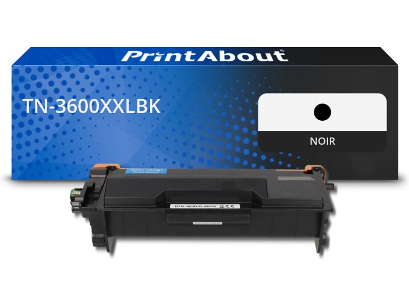 Toner compatible Brother TN-3600XXLBK Noir - Très grande capacité