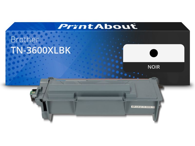 Tonre compatible Brother TN-3600XLBK - Noir - Grande capacité