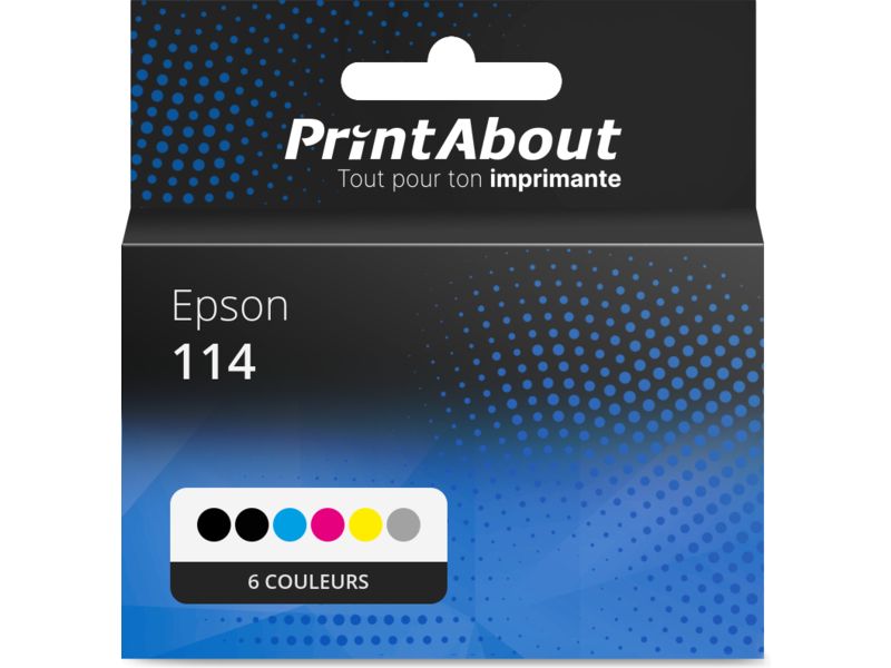 Cartouche d'encre compatible Epson 114 - 6 couleurs - Multipack