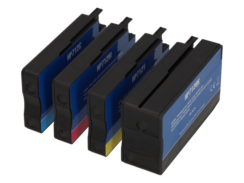 Cartouche compatible HP 712 - 4 couleurs - Multipack