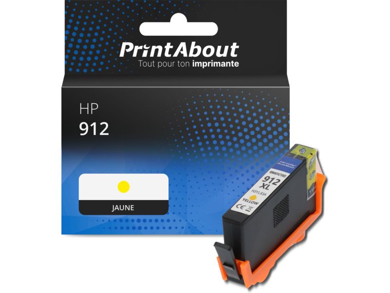 Cartucho compatible HP 912 (3YL79AE) - Amarillo
