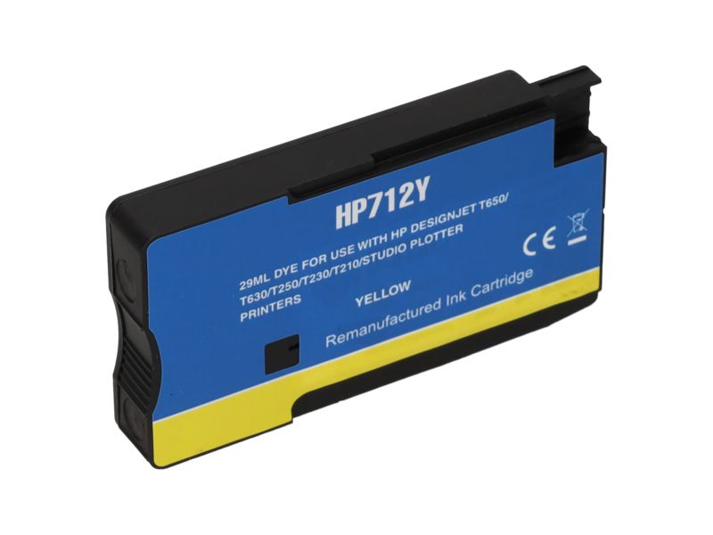 Cartouche compatible HP 712 PrintAbout - Jaune (3ED69A)