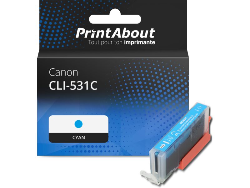 Canon CLI-531C Cyan Ink Cartridge by PrintAbout