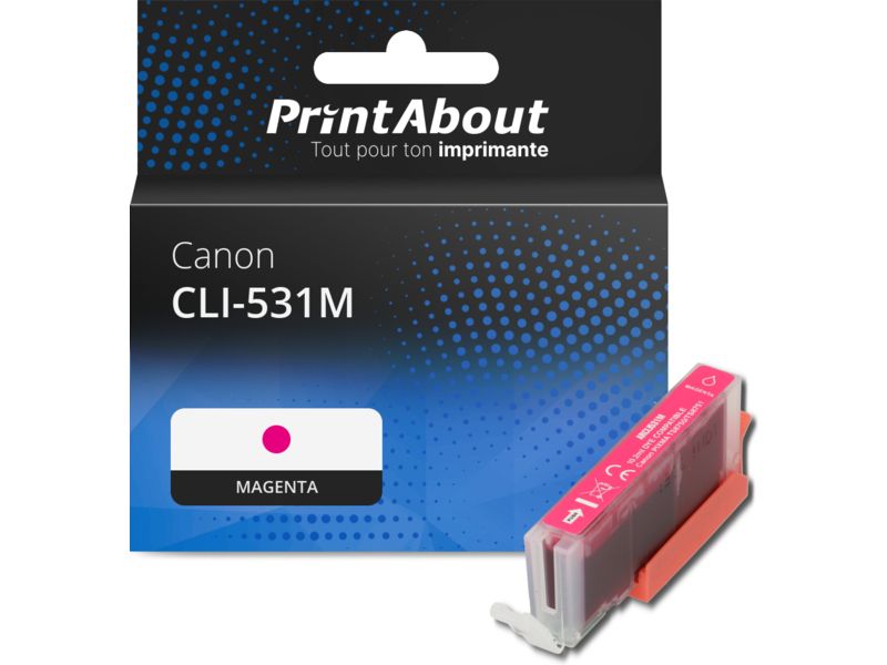 Cartucho de tinta Canon CLI-531M Magenta por PrintAbout