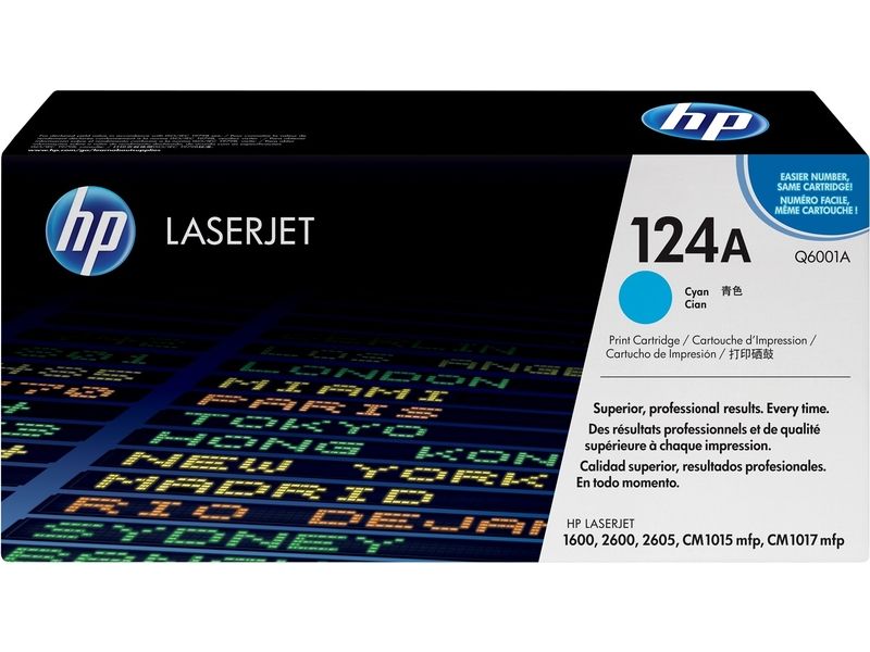 Tinta HP 124A Cian (Q6001A)
