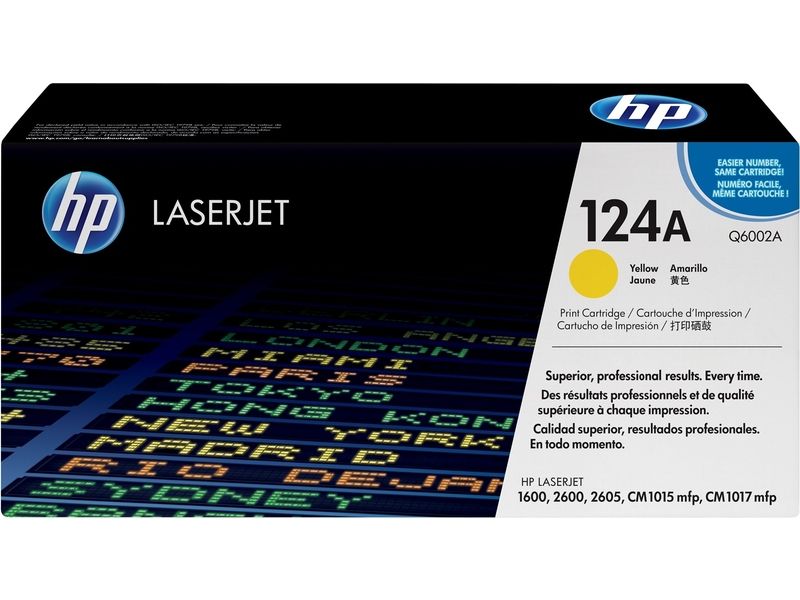 HP 124A (Q6002A) Yellow Toner