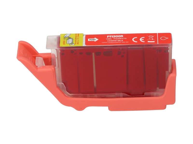 Cartucho de tinta PrintAbout compatible con Canon PFI-300R - Rojo