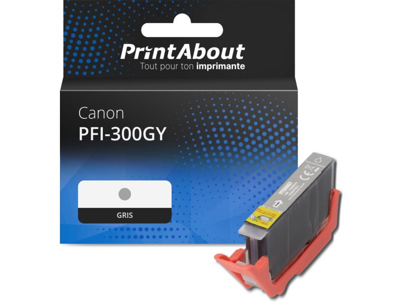 Canon PFI-300GY Ink Cartridge - Grey
