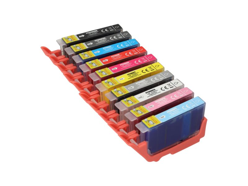 Cartouche d'encre Canon PFI-300PBK/MBK/C/R/M/Y/GY/CO/PM/PC Multipack 10 couleurs