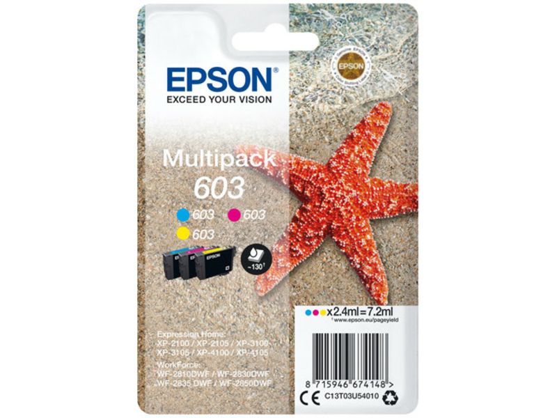 Cartucho de tinta Epson 603 Tricolor - Multipack