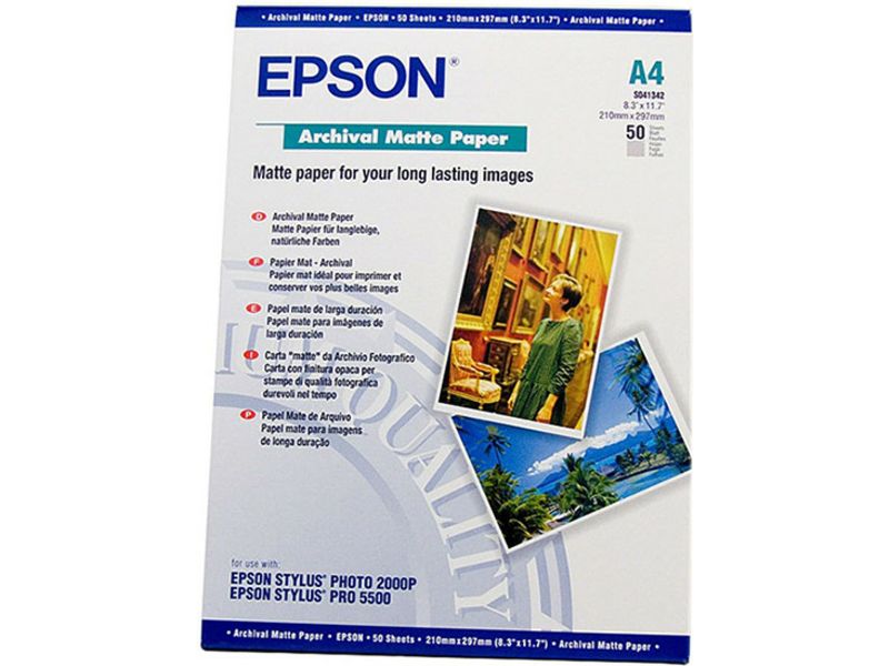 Papier photo Epson A4 Mat (50 feuilles)
